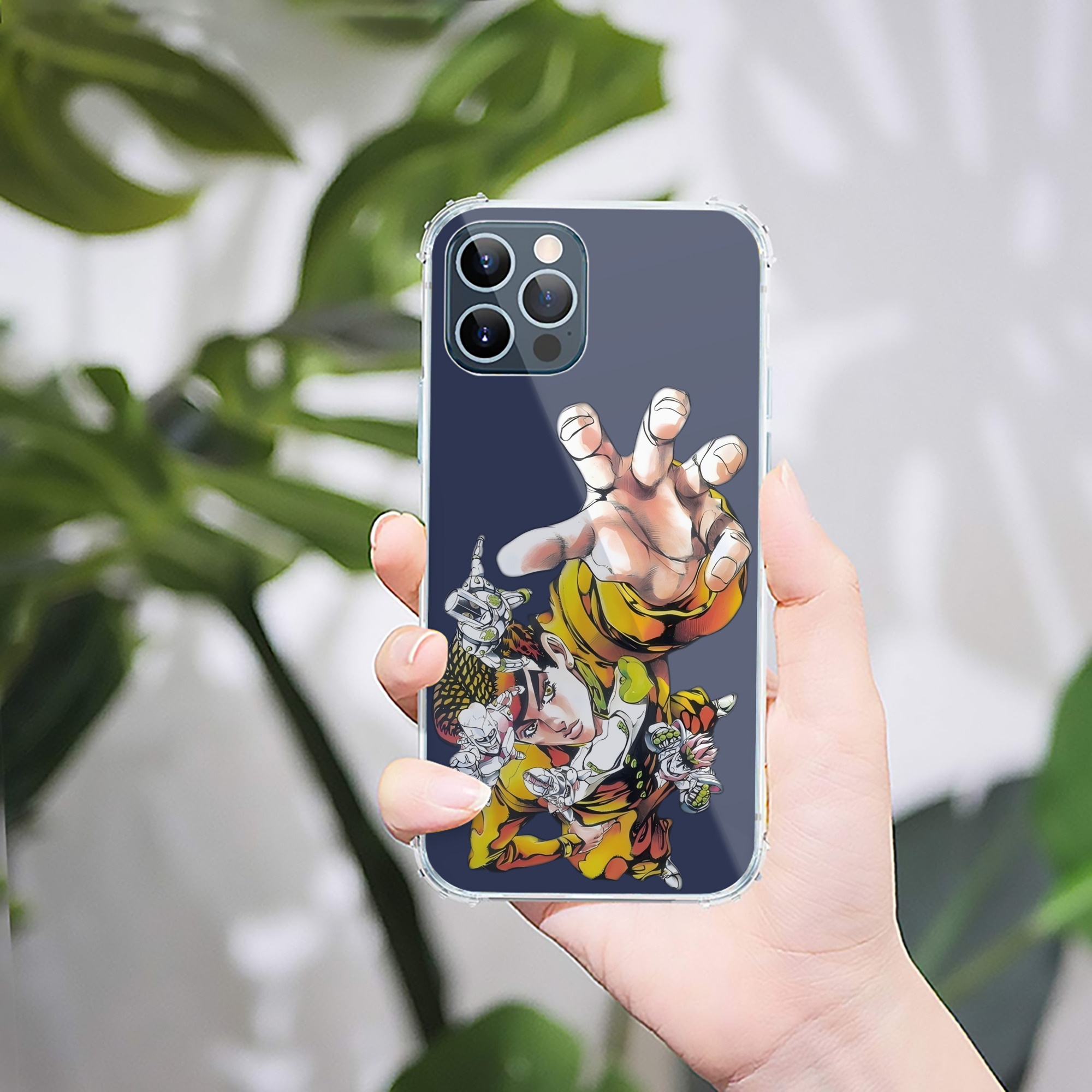 （画像用） ジョジョの奇妙な冒険 ひがしかた じょうすけ JoJo's Bizarre Adventure Higashikata Josuke 【iPhone 12シリーズ対応】透明スマホケース（クリアソフトケース）